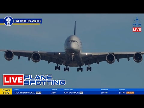 🔴LIVE LAX PLANE SPOTTING: Watch Arrivals and Departures