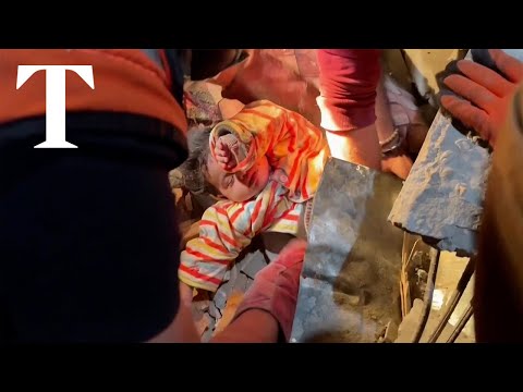 Child pulled alive from under Gaza rubble