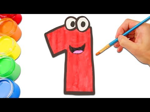 Learn Colors and Counting 1 to 10 While Drawing, Coloring, and Painting for Kids!