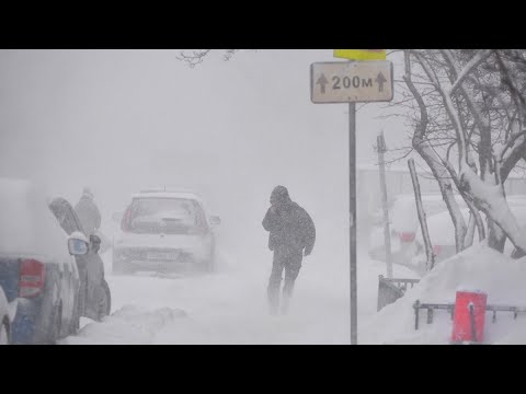 A &ldquo;black blizzard&rdquo; covered Moscow, 30 cm of snow, zero visibility.