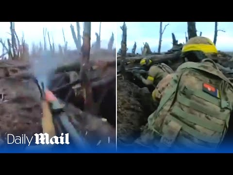 Ukraine&rsquo;s heroic 43rd Brigade attack a Russian trench in hellish conditions near Kupyansk