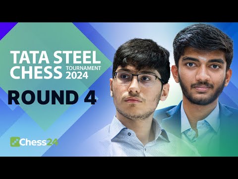 Alireza v Nodirbek, Anish v Gukesh &amp; Ding v Pragg Battle For Bragging Rights! Tata Steel 2024 Rd 4