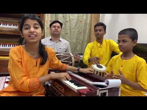 Achyutam Keshavam Krishna Damodaram (Old video) - Maithili, Rishav, Ayachi, Deepak uncle