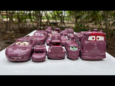 Clean up muddy minicars &amp; disney car convoys 🏎 🚗! Play in the garden