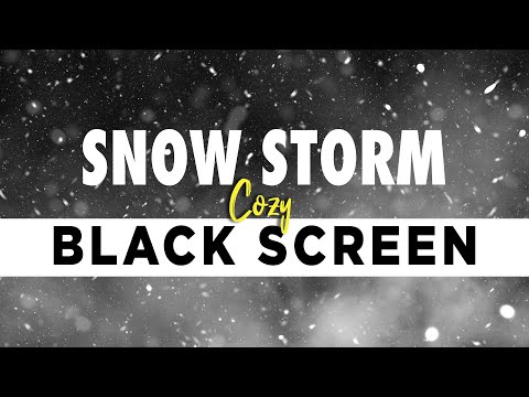 10 Hours Strong Howling Wind Sound - Heavy SNOWSTORM on a Beautiful Winter Day - black Screen Sleep