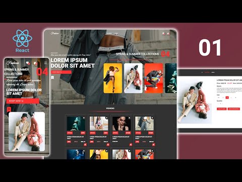 🔥 React.js Project | Creating a Dynamic &amp; Responsive Fashion Ecommerce Website | Session 1