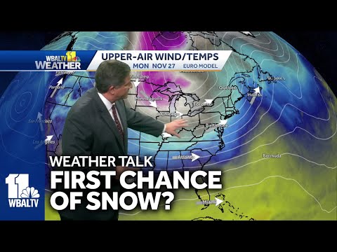 Weather Talk: First chance for snow on the horizon