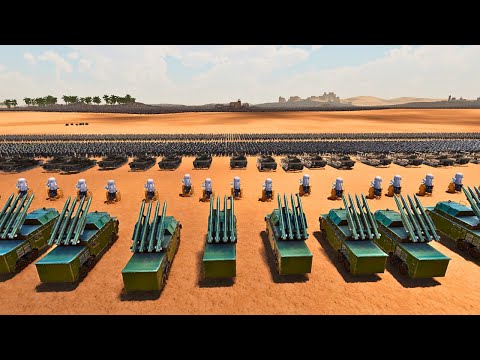 HUMAN ARMY WITH MISSILE SYSTEM vs 4,000,000 DWARVES &amp; ZOMBIES- Ultimate Epic Battle Simulator 2