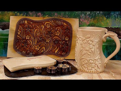 Pottery Corset Tankard (hand-built tutorial using Sharon Hoppe Designs - Montana Leather)!