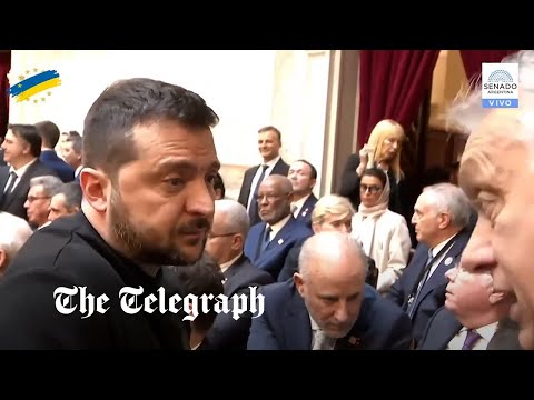 Zelensky confronts Viktor Orban at Javier Milei inauguration