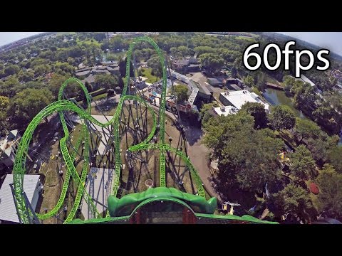 The Monster front seat on-ride HD POV @60fps Adventureland Iowa