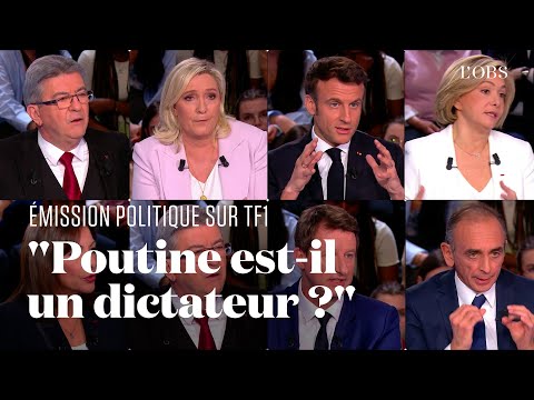 &quot;Poutine est-il un dictateur ?&quot; Ce que 8 candidats &agrave; la pr&eacute;sidentielle ont r&eacute;pondu sur TF1