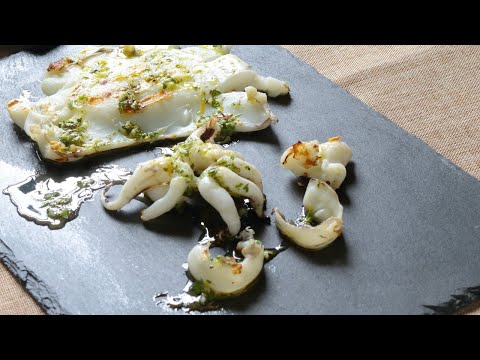 Grilled cuttlefish - Easy recipe