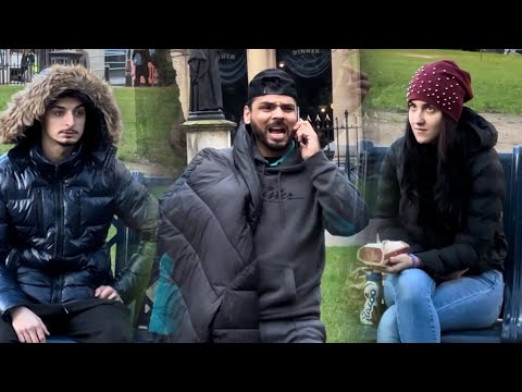 Sharing chips with this girl infront of her boyfriend | sleeping with strangers | joker pranks 2024