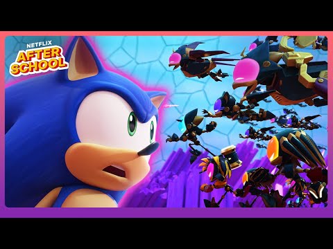 Sonic Battles Nine and the Grim Robots! 🤖💥 Sonic Prime | Netflix After School