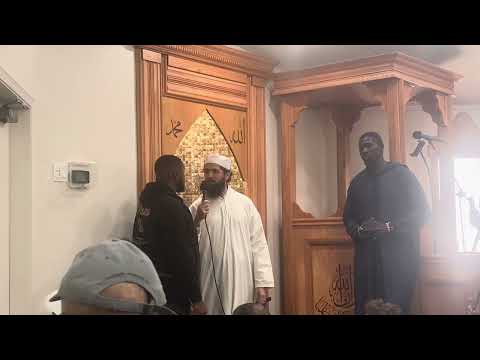 New American citizen praised Islam today at the local Mosque