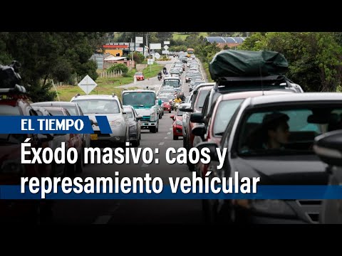 Caos vehicular por salida masiva de viajeros |&nbsp;El Tiempo