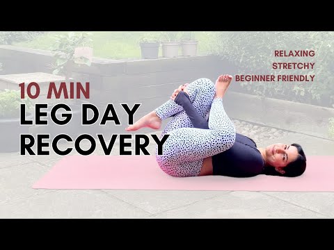 10 Min After Workout Stretch Routine for Sore Muscles | Leg Day Stretch