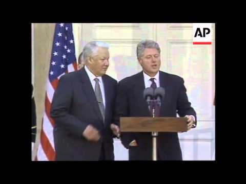 USA: PRESIDENT CLINTON AND BORIS YELTSIN PRESS CONFERENCE