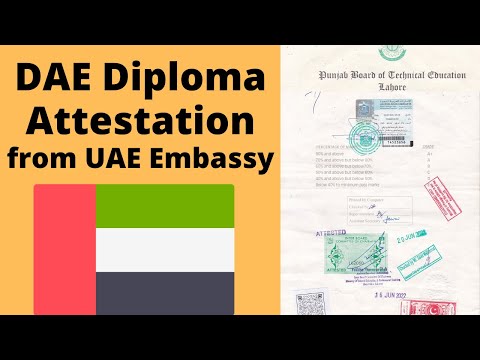 How to Attest DAE Diploma From UAE Embassy Islamabad? Diploma in Associate Engineer Attestation