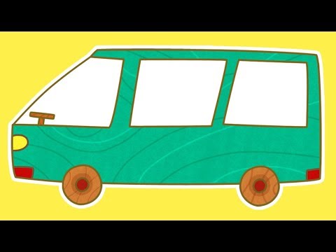 A Car Toons Minivan. Cars for Kids &amp; Cartoons for Children