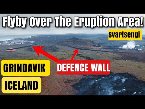 An Eruption Can Occur At Any Moment! Drone Flight Over The Eruption Area! Defense Walls! Jan13, 2024