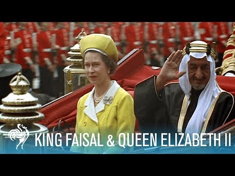 King Faisal Arrives to a Royal Welcome by Queen Elizabeth II (1967) | British Path&amp;eacute;