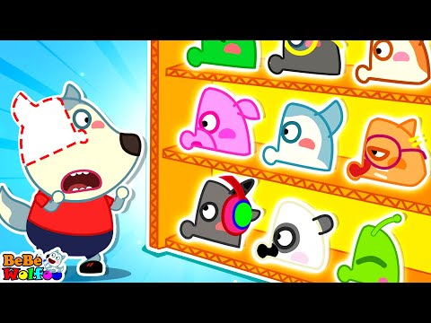 Rompecabezas De Caras Juega Con Wolfoo 🧩😲 - Dibujos Animados Para Ni&ntilde;os 👶 