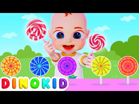 Candy Song︱Sweet Sweet Sweet | Finger Family Kids Songs | Dinokid Nursery Rhymes