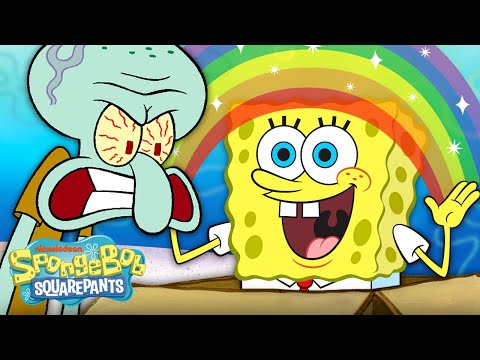 SpongeBob Uses His Imagination 🌈 Idiot Box Full Scene | SpongeBob