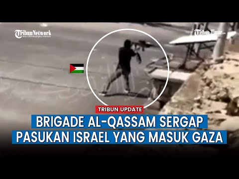 Kontak Tembak Pejuang Brigade Al Qassam Tentara Israel di Tengah Jalan