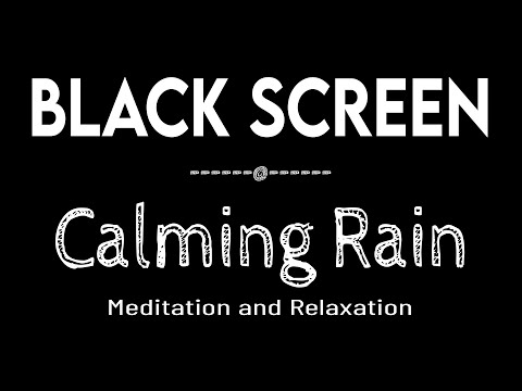 Sleep Instantly with Calming Rain Sounds Black Screen | Rain Sleep Sounds