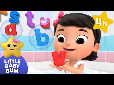 ABC Bath Song! 6 Little Ducks  + More⭐ Four Hours of Nursery Rhymes by LittleBabyBum