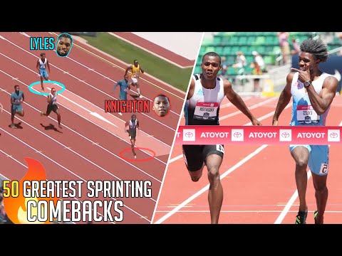 THE GREATEST SPRINTING COMEBACKS IN HISTORY 100m/200m/4x100m