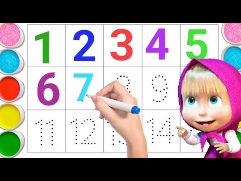 Count and learn numbers with colors, 