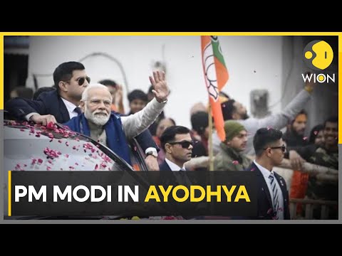 PM Modi in Ayodhya: Indian PM Narendra Modi's Ayodhya road show underway | WION