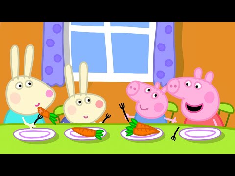 Dinner At Rebecca Rabbit's House 🥕 | Peppa Pig Official Full Episodes