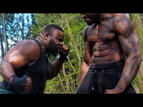 Training in the woods   - MMA NINJA MARTIAL-ARTS BOXING