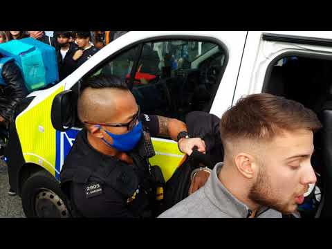 Arrest in Market Square. Nottingham