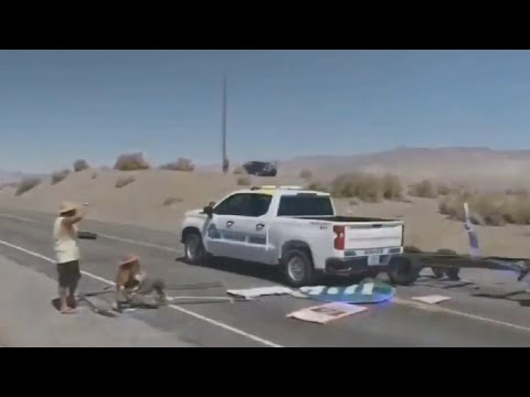 United States police officer gets fed up with climate protesters