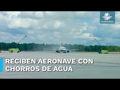 &iquest;Por qu&eacute; le rociaron agua al primer vuelo de Mexicana de Aviaci&oacute;n?