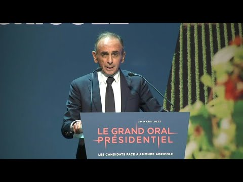 Pr&eacute;sidentielle: Zemmour propose un moratoire sur les accords de libre &eacute;change | AFP Extrait