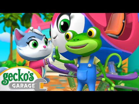 The Highest of Fives in the Helicopter! 🚁 | Go Gecko's Garage! | Kids Cartoons