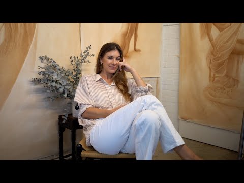 Meditative oil painting process inspired by the Renaissance