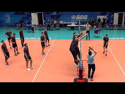 Volleyball. Training.  &quot;Zenith&quot; St. Petersburg. Attack, serve, block, pass, dig. Full version