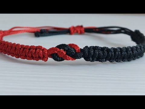 Kolay makrome bileklik yapımı/Şans bilekliği/macrame bracelet/कंगन बनानाkangan banaana