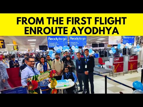 First Flight To Ayodhya Departs From Delhi | Ayodhya Ram Mandir | English News | News18 | N18V