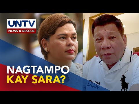 Pangulong Duterte, nagtatampo sa anak na si Sara &amp;mdash; Palasyo