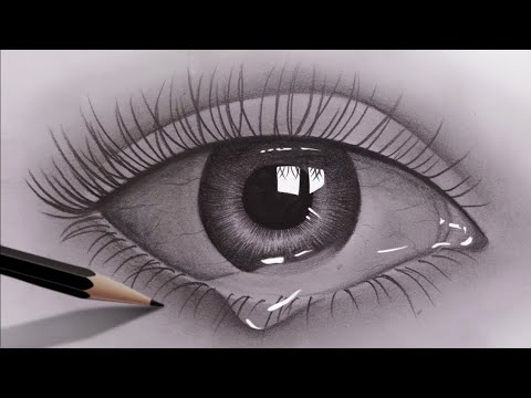 Realistic eye drawing | eye pencil drawing