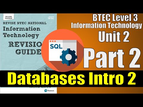 BTEC Level 3 IT - Unit 2 Configure Systems To Manage Information (MS Access) - Part 2 - Introduction